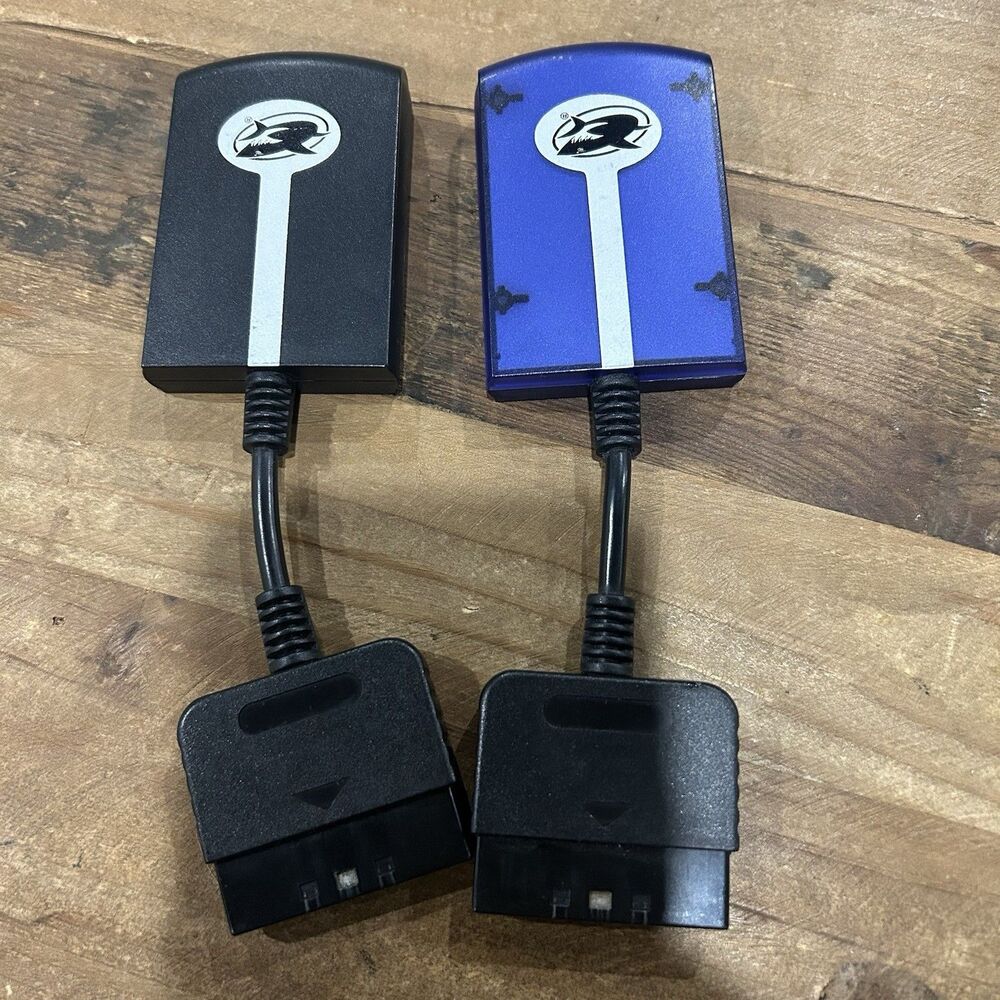 Mad Catz Gameshark Playstation 2 PS2 MicroCon Dongle Receiver Lot Of 2